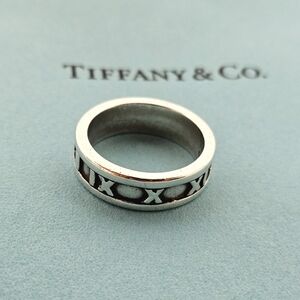Tiffany & Co. 1995 Atlas Ring In Sterling Silver Size 7